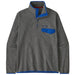 Men's LW Synchilla Snap-T Fleece Pullover - Nickel w/Passage Blue