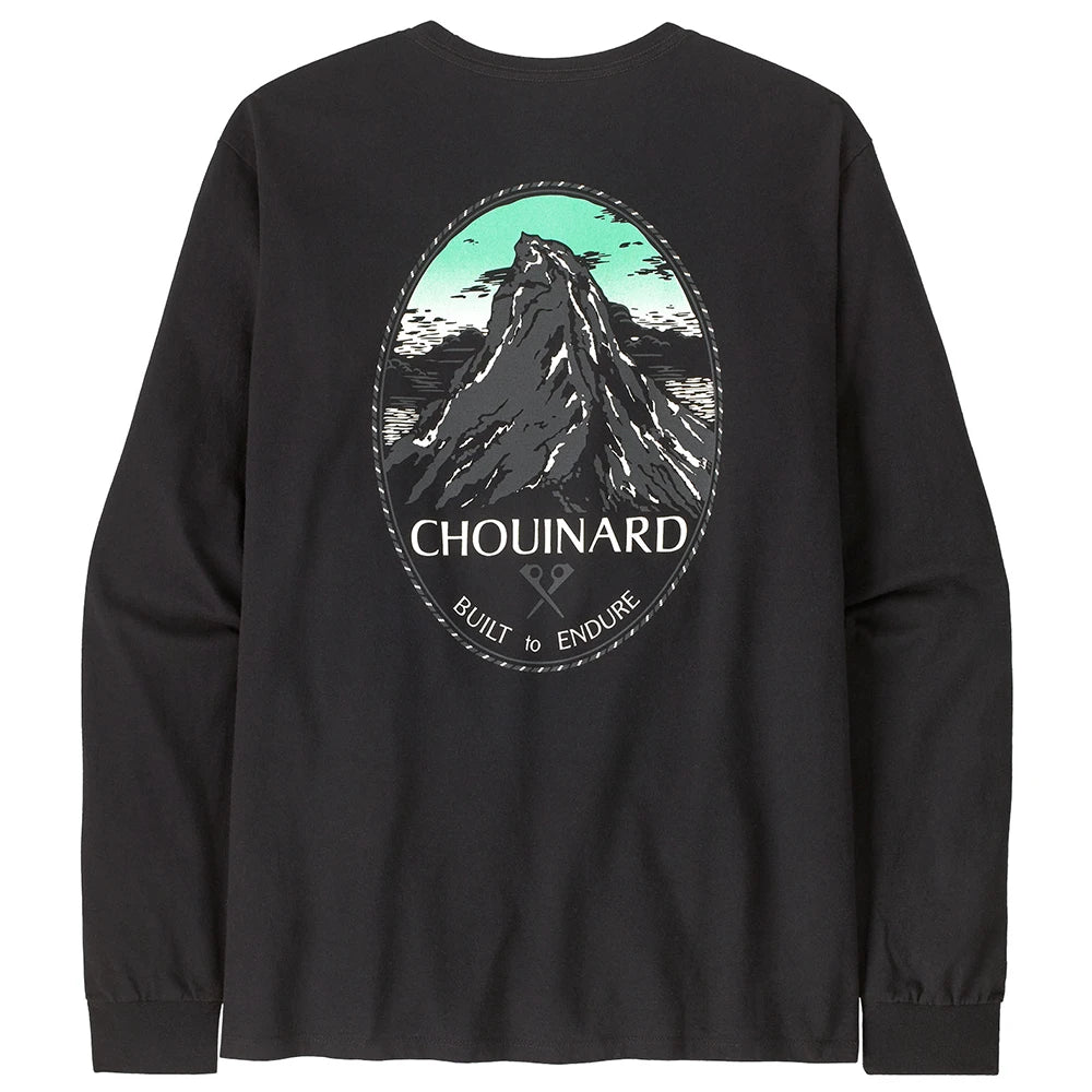 Patagonia Men's Chouinard Crest Pocket Responsibili-Tee - Clement Blue