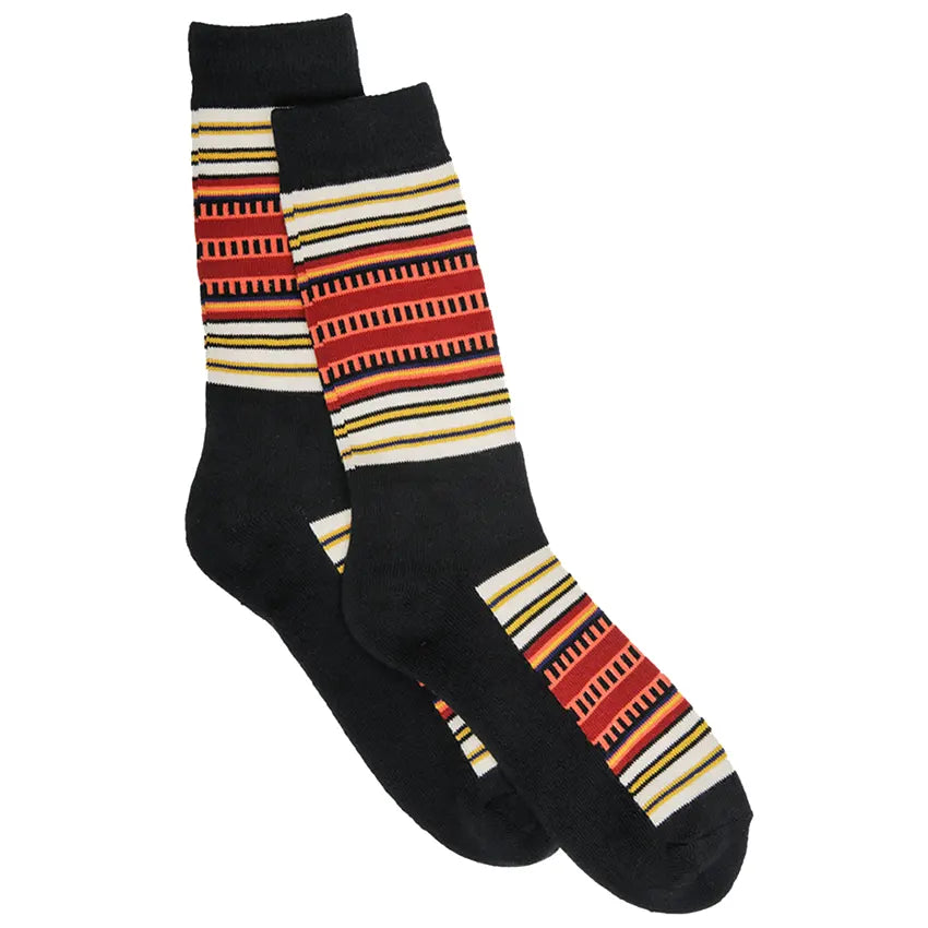 Pendleton Crew Socks Black Acadia Stripe The Brokedown Palace