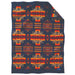 Jacquard Crib Baby Muchacho Blanket - Chief Joseph Indigo