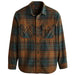 Burnside Flannel Shirt - Olive/Blue/Rust Plaid
