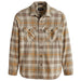 Burnside Flannel Shirt - Tan/Brown/Grey Plaid
