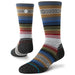 Light Wool Crew Socks - Black/Red