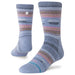 Fork In The Road Mid Crew Socks - Indigo