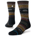Fork In The Road Mid Crew Socks - Black