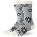 Floral Stitch Crew Socks - Ivory
