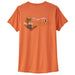 Women's Capilene Cool Daily Graphic Shirt - Palm Protest: Tigerlily Orange X-Dye