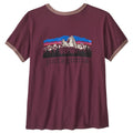 Women's Fitz Roy Foothills Ringer Tee - Berry Fig