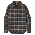 Women's Fjord Flannel Shirt - Cozy Cabin: Smolder Blue