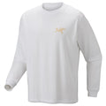 Men's Kragg Cotton L/S T-Shirt - White Light / Larch