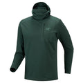 Men's Rho LT Zip Neck - Dark Jade