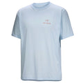 Men's Kragg SL Cotton Bird Word S/S T-Shirt - Alpine Blue / Stone Red