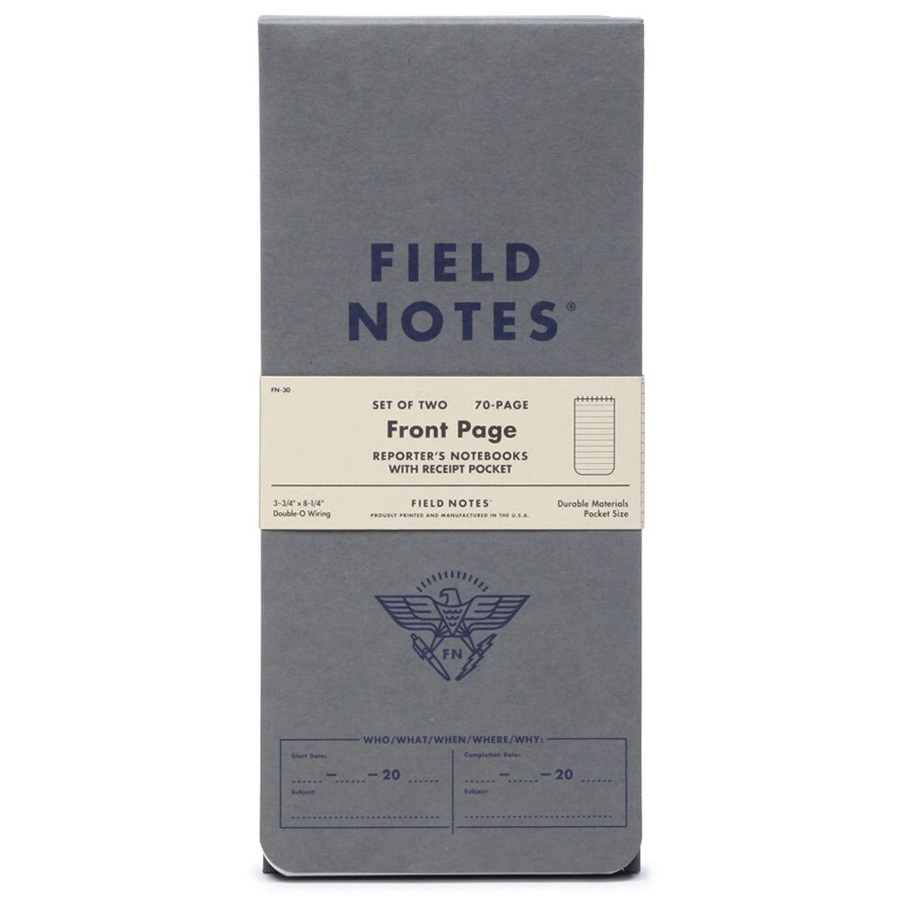 Field Notes - Front Page Notebook – The Brokedown Palace