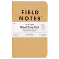 Field Notes Memo Book - Kraft 3 Pack - Mixed