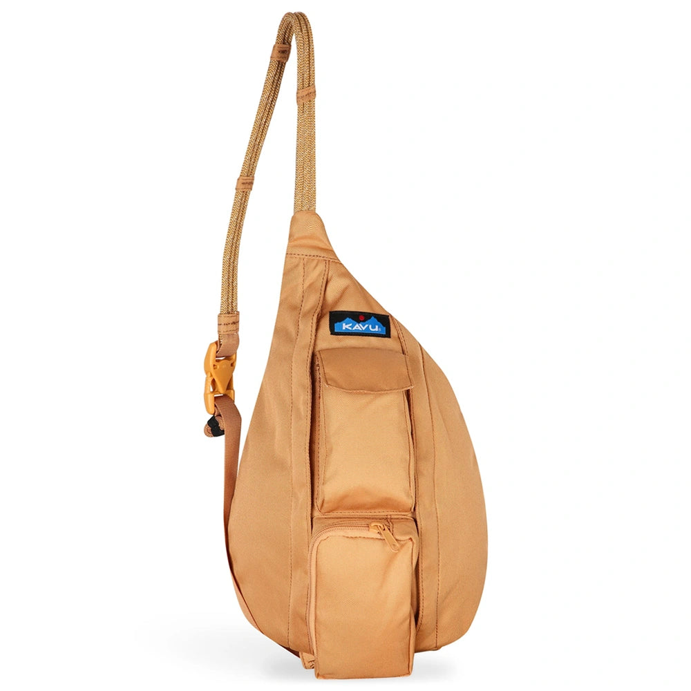 kavu tobacco Toasty Topper Featuring a curved brim Kavu Mini Rope Bag Olive