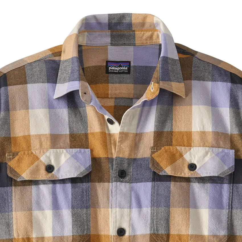 Patagonia Men s L S Organic Cotton Fjord Flannel Shirt Guides Dried Mango The Brokedown Palace