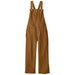 Women's Stand Up Cropped Corduroy Overalls - Nest Brown