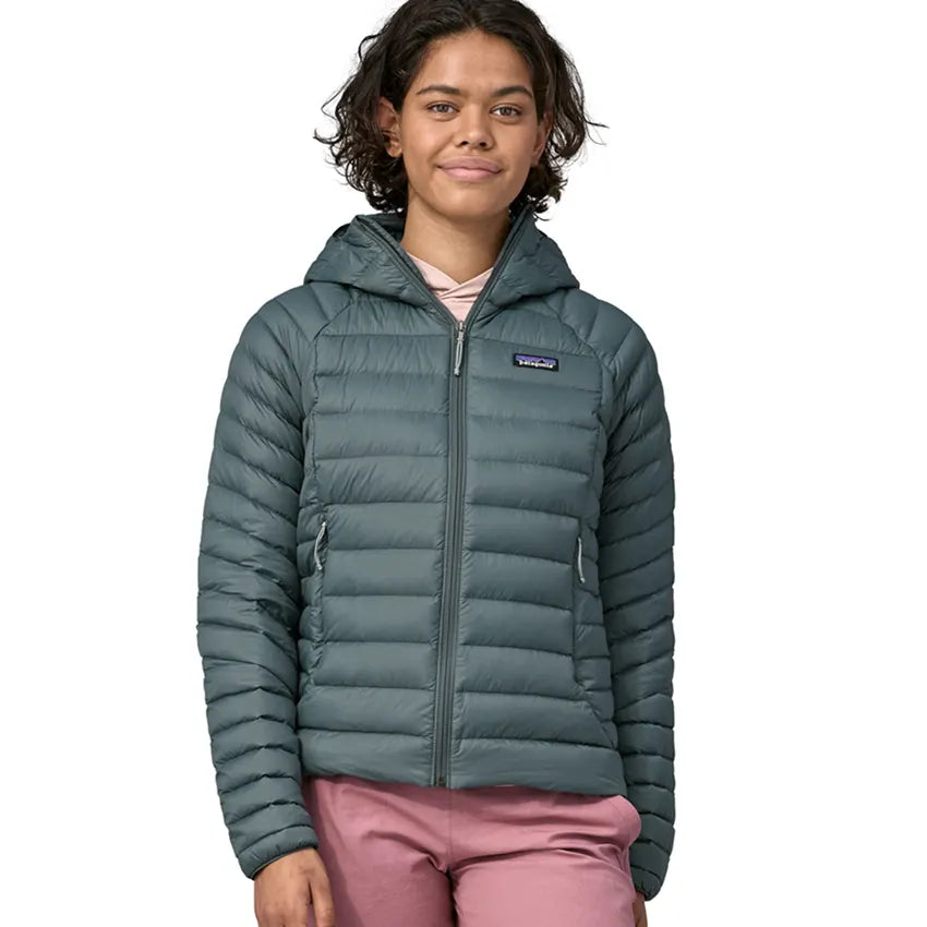 Patagonia down sweater hoody top grey