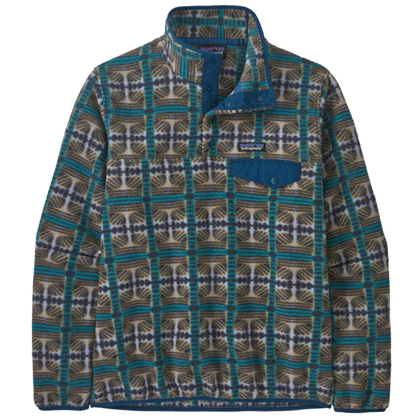 Patagonia Women s LW Synchilla Snap T Fleece Pullover Snow Beam Pale Periwinkle The Brokedown Palace