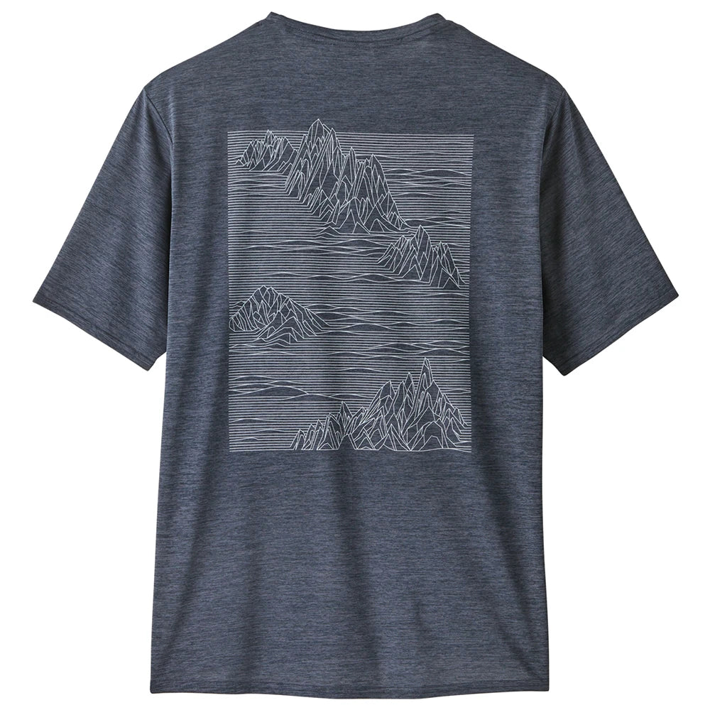 Patagonia Men s Capilene Cool Daily Graphic Shirt Strataspire Smolder Blue X Dye The Brokedown Palace