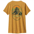 Women's Capilene Cool Daily Graphic Shirt - Lands - Chouinard Crest: Beeswax Tan X-Dye