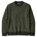 Men's Recycled Wool-Blend Sweater - Finned: Old Growth Green