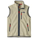 Men's Retro Pile Vest - Pelican w/Smolder Blue