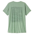 Women's Capilene Cool Daily Graphic Shirt - Strataspire: Ellwood Green X-Dye