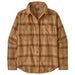 Women's Fjord Flannel Shirt - Old Spruce: Nest Brown