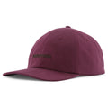 Graphic Trad Cap - Text Logo: Berry Fig