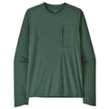 Men's  L/S Cap Cool Sun Shirt - Canopy Green - Light Canopy Green X-Dye