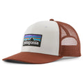 P-6 Logo Trucker Hat - White w/Rusty Red