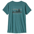Women's Capilene Cool Daily Graphic Shirt - ‘73 Skyline: Wetland Blue X-Dye