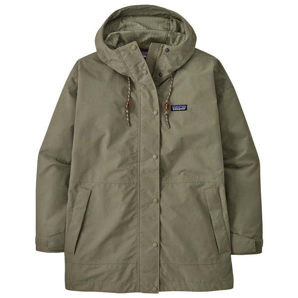 Women's Outdoor Everyday Rain Jacket - River Rock Green