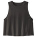 Women's Capilene Cool Trail Cropped Tank - Ink Black