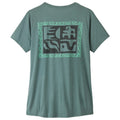 Women's Capilene Cool Daily Shirt - Mother Rays - Blue Sage - Light Blue Sage X-Dye
