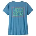 Women's Capilene Cool Daily Shirt - Mother Rays - Shore Blue - Light Shore Blue X-Dye