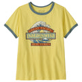 Women's Great Waves Ringer Tee - Lemon Zest