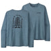 Men's L/S Capilene Cool Daily Graphic Shirt - Lands - Tree Trotter: Utility Blue X-Dye