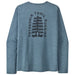 Men's L/S Capilene Cool Daily Graphic Shirt - Lands - Tree Trotter: Utility Blue X-Dye