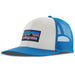 P-6 Logo Trucker Hat - White w/Vessel Blue