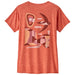 Women's Capilene Cool Daily Graphic Shirt - Lands - Granite Swift: Pimento Red X-Dye