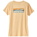 Women's Capilene Cool Daily Graphic Shirt - Waters - Boardshort Logo: Sandy Melon X-Dye