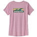 Women's Capilene Cool Daily Graphic Shirt - Waters - Boardshort Logo: Milkweed Mauve X-Dye