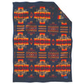 Jacquard Crib Baby Muchacho Blanket - Chief Joseph Indigo