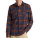 Burnside Flannel Shirt - Navy/Brick Plaid