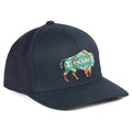 Bison Embroidered Hat - Black