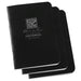 Stapled Mini Notebooks No. R-771FX-M (3 Pack) - Black