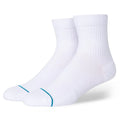 Icon Quarter Socks - White