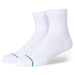 Icon Quarter Socks - White